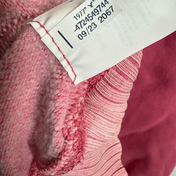 American Eagle Lived In Sunday Funday Crewneck Pink Sweatshirt W-978 Sz L - Picture 11 of 11